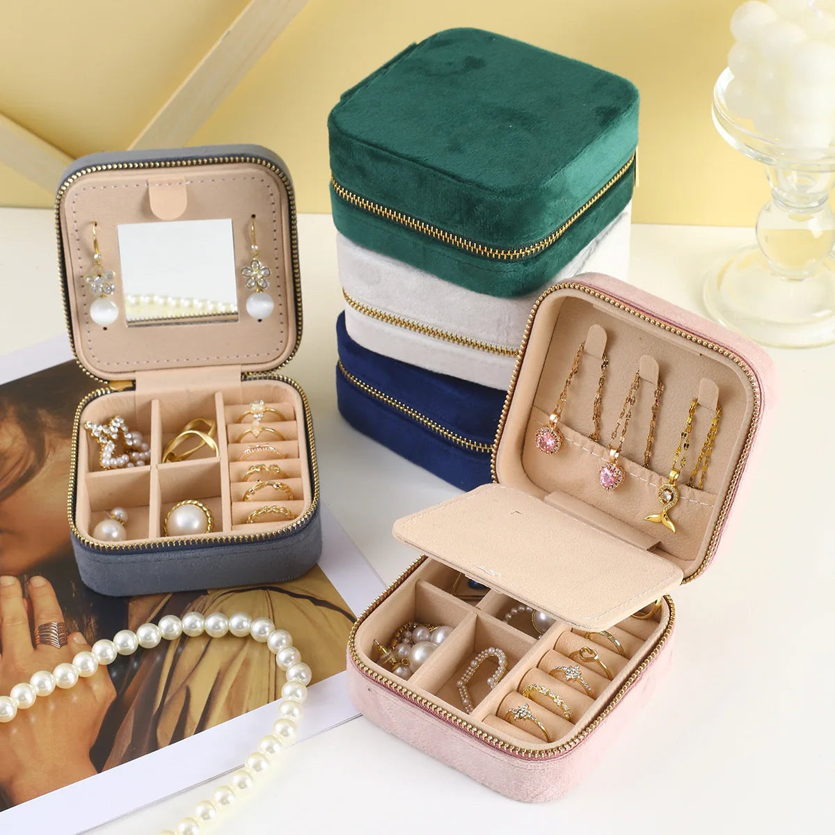 Velvet Jewelry Box