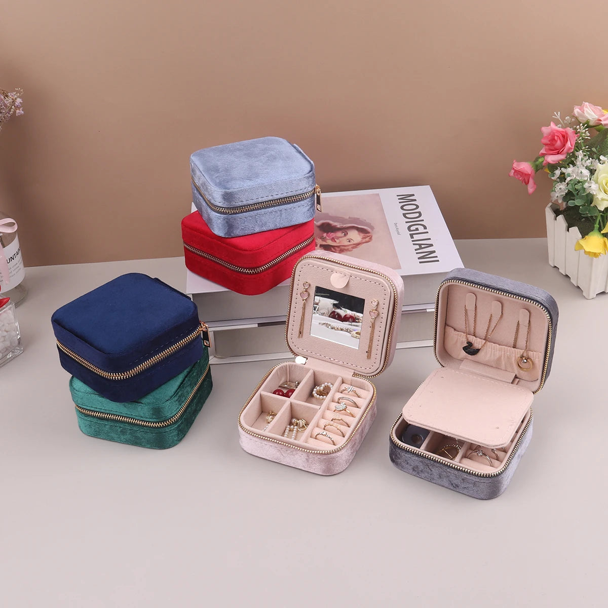 Velvet Jewelry Box