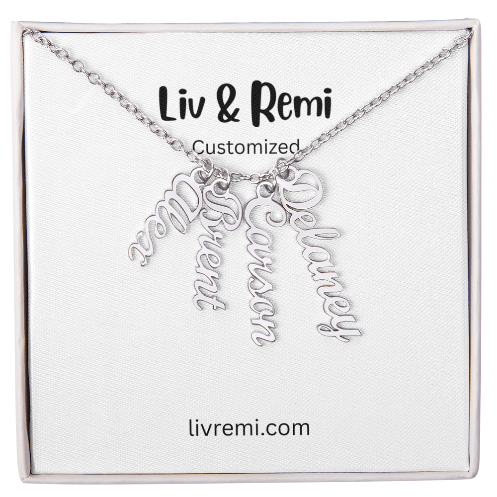 Personalized Vertical Name Necklace